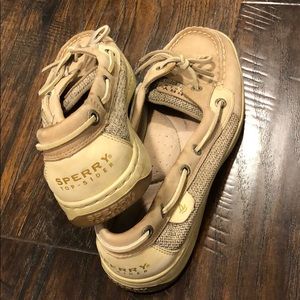Sperry Women's Angelfish Boat Shoe in Linen Oat